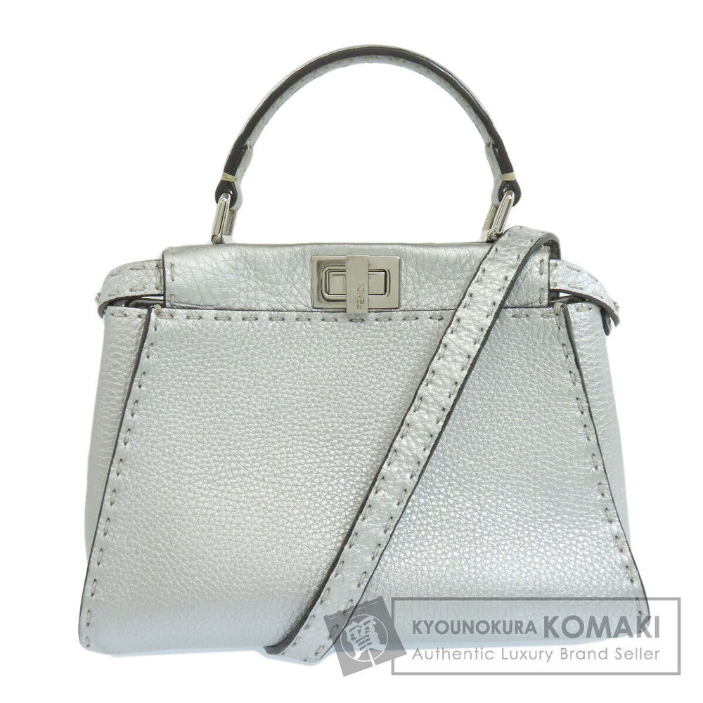 Fendi Peekaboo Selleria Handbag Calfskin